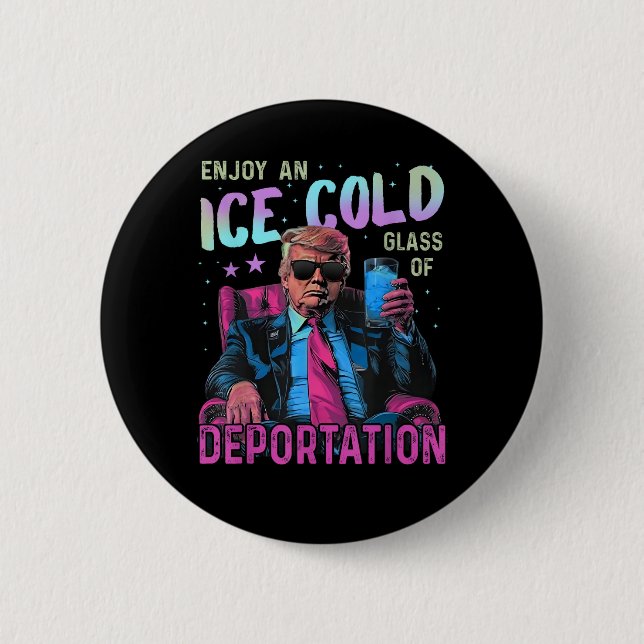 ICE Enjoy an Ice Cold 2 Inch Round Button (Front)