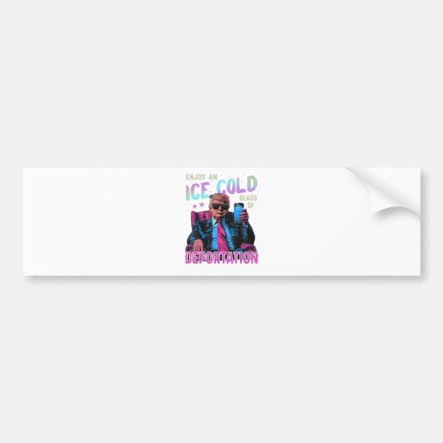ICE Enjoy an Ice Cold Bumper Sticker (Front)