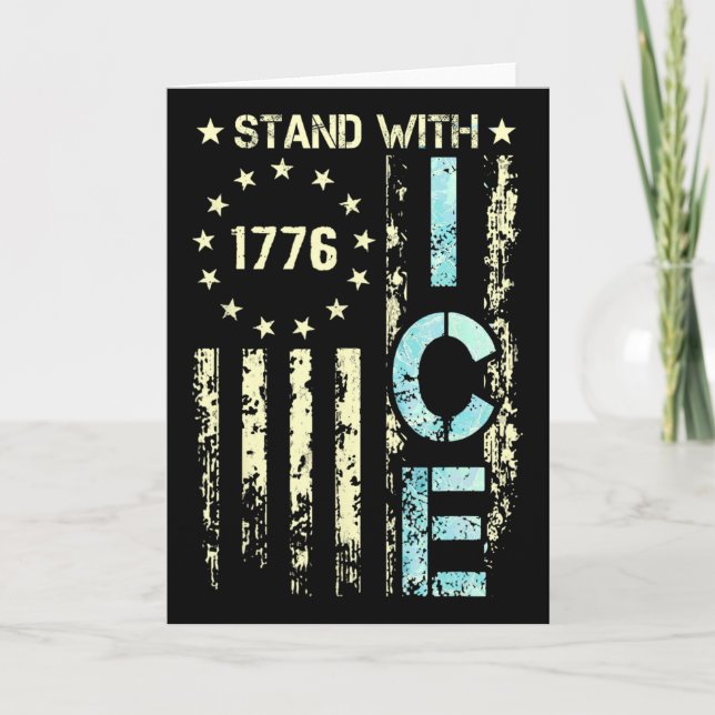 Ice Enjoy An Ice Cold Gl Of Deportation 4  Card (Front)