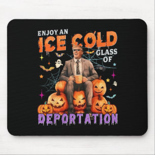 Ice Enjoy An Ice Cold Gl Of Deportation Funny Trum Mouse Pad