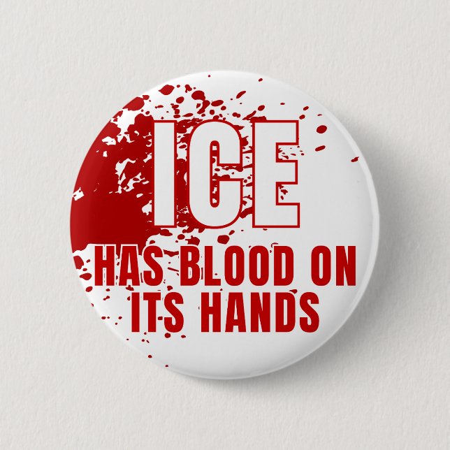 ICE Equals Gestapo Anti Trump 2 Inch Round Button (Front)