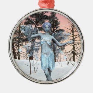 Ice Fairy Metal Ornament
