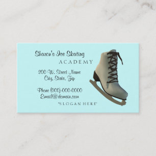 Ice Figure Skating Instructor Business Cards