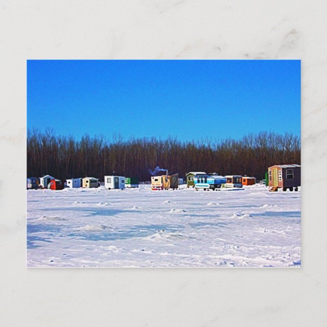 Ice Fishing collection Postcard (Front)