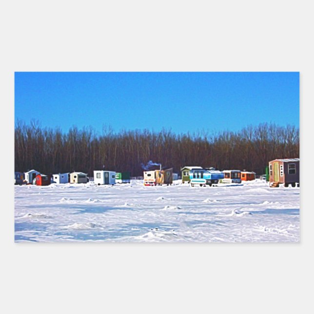 Ice Fishing collection Sticker (Front)