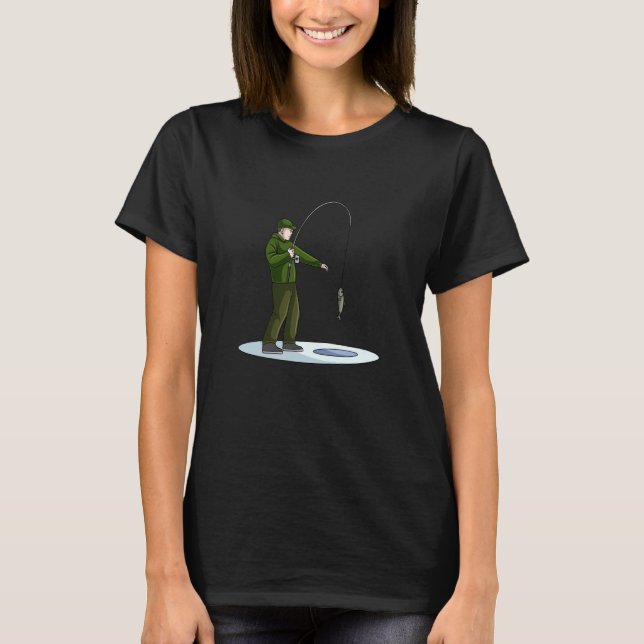 Ice Fishing  Ice Fishing T-Shirt (Front)