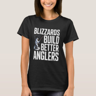 Ice Fishing Lover Catching Fish Fisher Fisherman T-Shirt