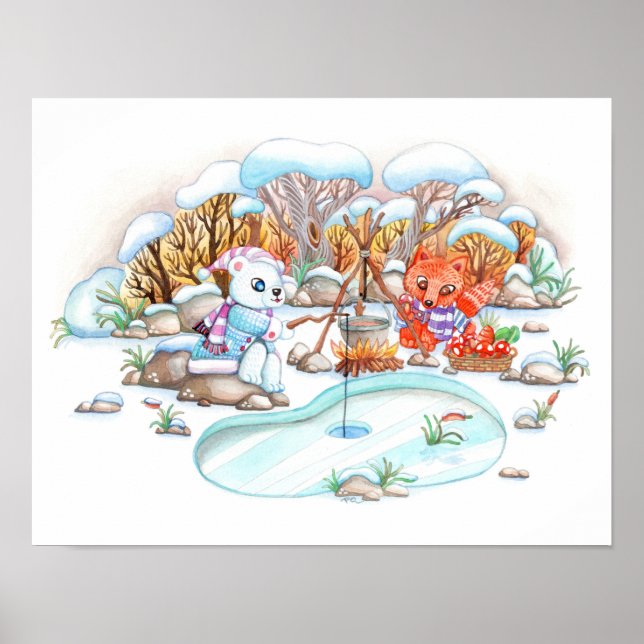 Ice Fishing Poster (Front)