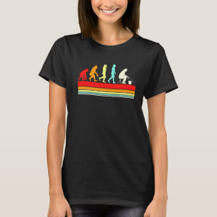 Ice Fishing Retro Style Evolution Of Man For Women T-Shirt
