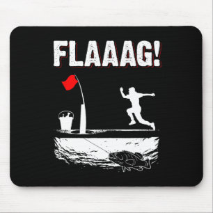 Ice Fishing Tip Up Flag Run For Ice Fishing Flag M Mouse Pad