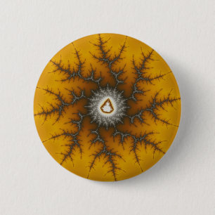 Ice Flake - Fractal 2 Inch Round Button