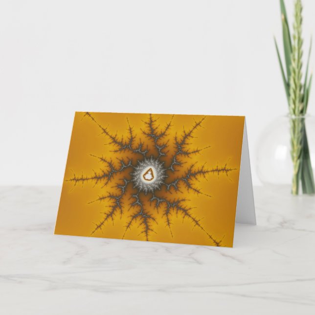 Ice Flake - Fractal Christmas Card (Front)