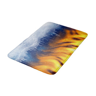 Ice & Flame Bath Mat