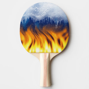 Ice & Flame Ping Pong Paddle