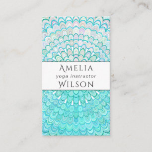 Ice Flower Mandala Business Card