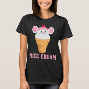 Ice Food Sundae Mouse Mice Cream Foodie T-Shirt