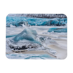 Ice Formations On Glacier Magnet