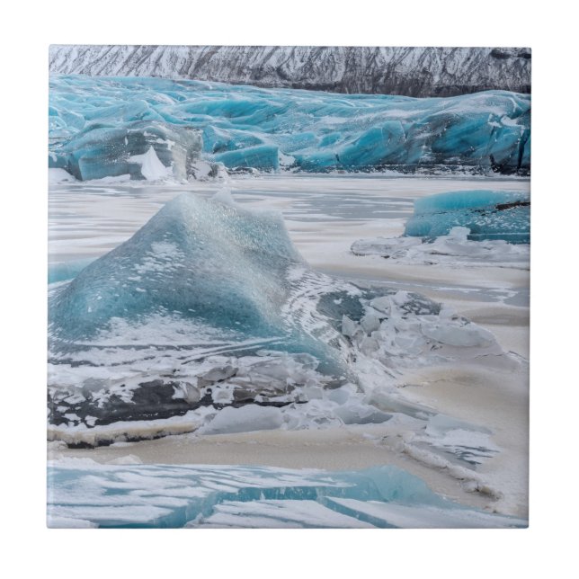 Ice Formations On Glacier Tile (Front)