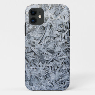 Ice Frost Crystals Texture Image iPhone 11 Case