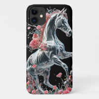 Ice Frozen Horse Mystical Winter Animal Art Design