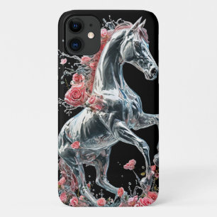 Ice Frozen Horse Mystical Winter Animal Art Design iPhone 11 Case