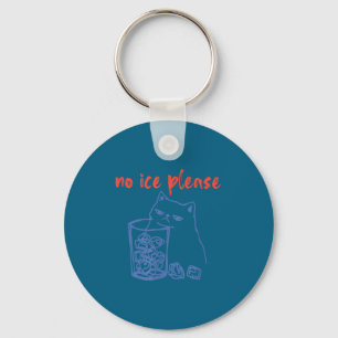 Ice funny kitten meme cat women men vintage cool  keychain