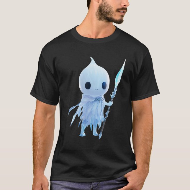 ❄️ Ice Ghost - Illustration by Kawaii T-Shirt (Front)
