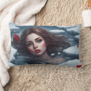 Ice Girl - Lumbar Pillow 13" x 21"