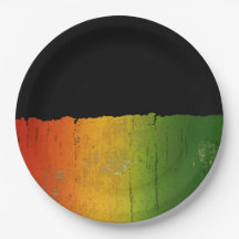 Ice, Gold and Green Paper Plates