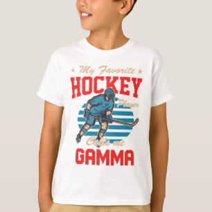 Ice Hocke My Favorite Hockey Player Calls Me Gamma T-Shirt