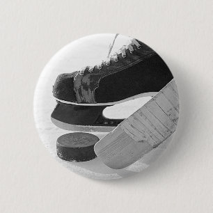 Ice Hockey 2 Inch Round Button