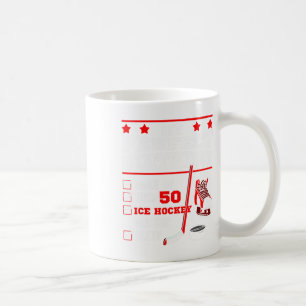 Ice Hockey 50th Perfect Birthday Party Player Spor Coffee Mug