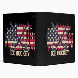 Ice Hockey - American Flag Binder