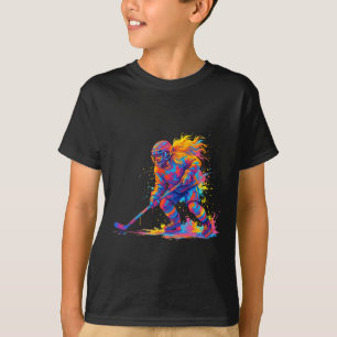 Ice Hockey And Ice Hockey Graphic Women; Teen Girl T-Shirt