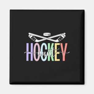 Ice Hockey Aunt Boho Ice Hockey Player Auntie Magnet