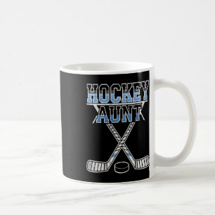 Ice Hockey Aunt Proud Auntie Of Player Goalie Spor Coffee Mug