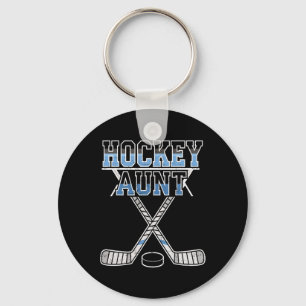 Ice Hockey Aunt Proud Auntie Of Player Goalie Spor Keychain