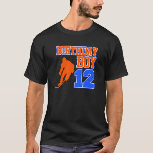 Ice Hockey Boy 12th Birthday Sports Player Coach G T-Shirt