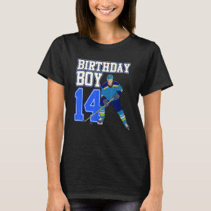 Ice Hockey Boy 14th Birthday Sports Player Coach G T-Shirt