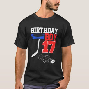 Ice Hockey Boy 17th Birthday Sports Player Coach G T-Shirt