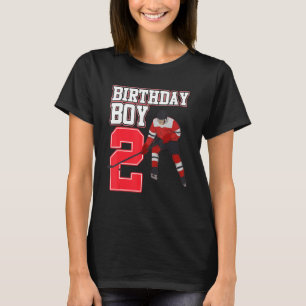 Ice Hockey Boy 2nd Birthday Sport  Player Coach Gr T-Shirt