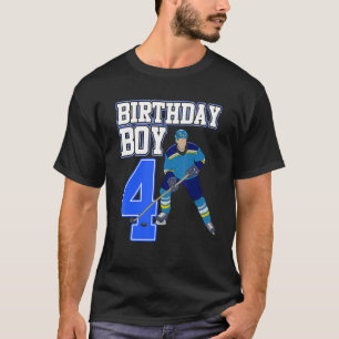Ice Hockey Boy 4th Birthday Sport Player Coach Gr T-Shirt