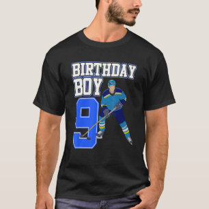 Ice Hockey Boy 9th Birthday Sport   Player Coach G T-Shirt
