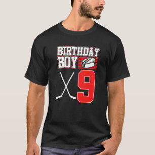 Ice Hockey Boy 9th Birthday Sport  Player Coach Gr T-Shirt