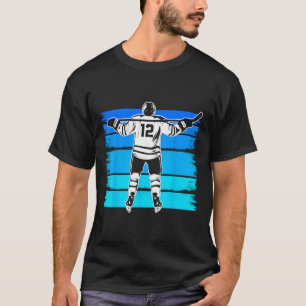 Ice Hockey Boys Number 12 12th Birthday 12 Year Ol T-Shirt