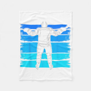 Ice Hockey Boys Number 2 2nd Birthday 2 Year Old H Fleece Blanket