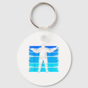 Ice Hockey Boys Number 2 2nd Birthday 2 Year Old H Keychain