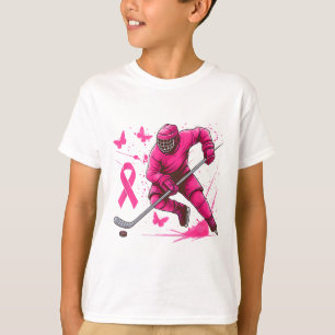 Ice Hockey Breast Cancer Awareness Player Pink Spl T-Shirt
