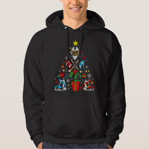 Ice Hockey Christmas Ornament Tree Funny Xmas Boys Hoodie