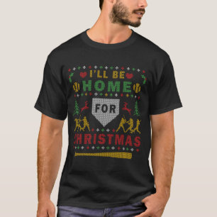 Ice Hockey Christmas Tree Funny Ugly Xmas T-Shirt